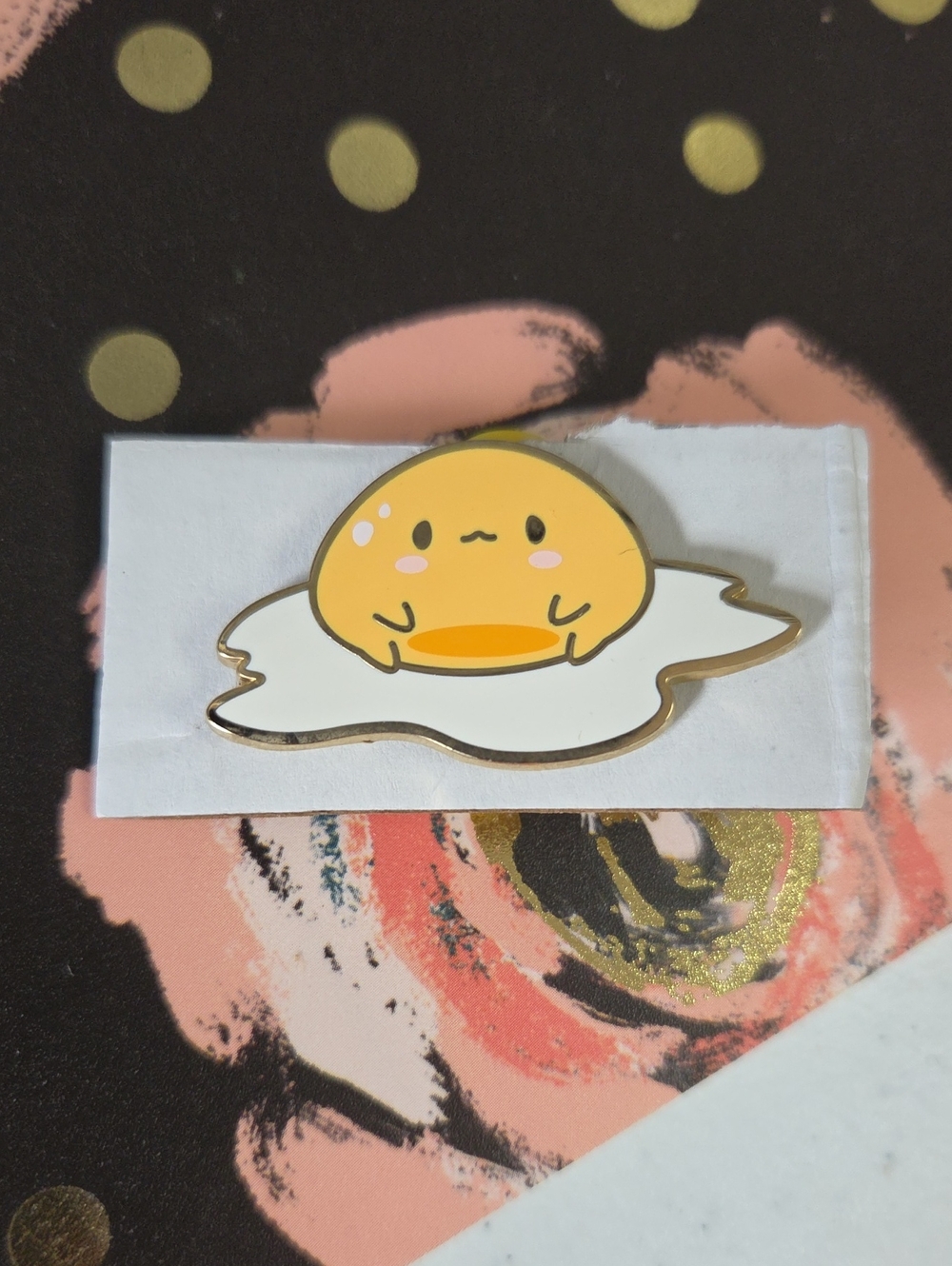 Yellow Egg Character Enamel Pin - Kids Accessory